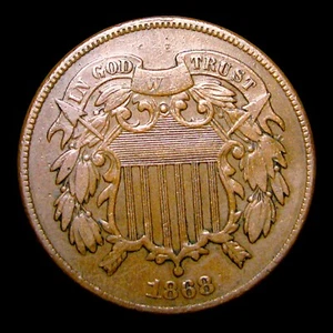 1868 Two Cent Piece 2cp ---- Stunning Coin ---- #276E - Picture 1 of 3
