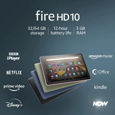 AMAZON Fire HD 10 10.1" - 64 GB - Black - Image 1 of 4
