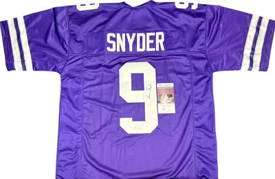Kansas State Wildcats Sean Snyder Signed Custom Jersey JSA Certified - Image 1 of 2
