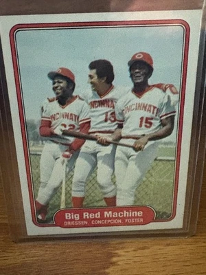 1982 Fleer George Foster, Dave Concepcion, Dan Driessen Big Red Machine #630 - Image 1 of 2