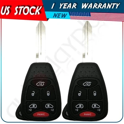 2 Llavero de coche remoto para Dodge Grand Caravan 2004 2005 2006 2007 6 botones Foto 1 de 4