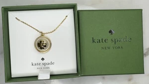 NWT Women’s KATE SPADE Pearls On Pearls Gold White Pendant Necklace Authentic - Picture 1 of 6