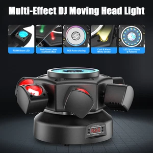 150W Laser Moving Head RGBW 6LED Strobe Beam Stage Light DMX DJ Club Party Show - Picture 1 of 12