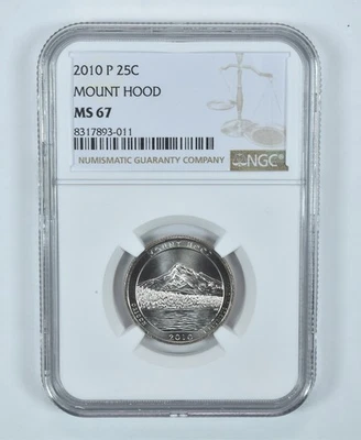 2010-P Washington Quarter Mount Hood America The Beautiful MS67 NGC *2379 - Image 1 of 4