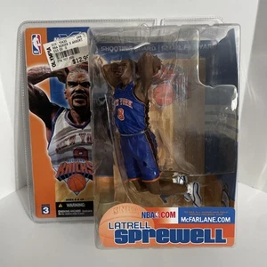 2003 McFarlane Sportspicks Serie 3 Actionfigur Latrell Sprewell blau Trikot - Bild 1 von 7