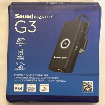 Sound Blaster G3 Portable Gaming USB DAC AMP External Soundcard - Image 1 of 4