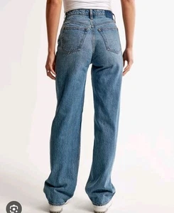 Abercrombie & Fitch Jeans Damen 29 lang blau High Rise The Loose Curve Love  - Bild 1 von 6