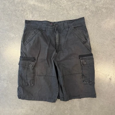 Pantalones Cortos Utilitarios De Colección Y2K Sueltos Grunge Bolsillo Negro Carga Para Hombre Talla 34 Foto 1 de 4