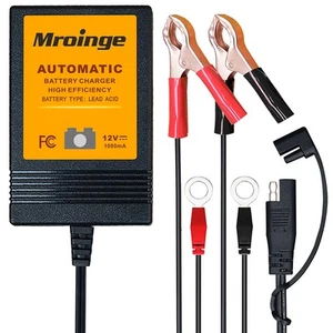Trickle Charger 12V 1000mA Smart Battery Charger & Maintainer and Automatic F... - Picture 1 of 7