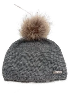 NORTON Gorro con borla Mujeres Gorra gris claro look casual - Imagen 1 de 5