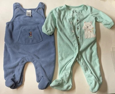 Baby Boy Clothes Lot of 6 Pcs Variety Shirts 0-3 mths Coats Overalls Winter Fall - Image 1 of 4