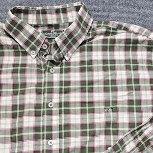 Camisa Southern Point Co Para Hombres XXL Verde A Cuadros Exterior Hadley Perro Abotonada - Imagen 1 de 12
