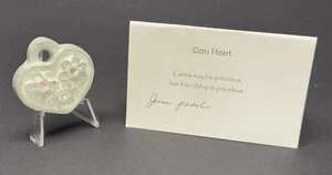 Isabel Bloom * SMALL HEART with GEMS * Clear Retired - Picture 1 of 10