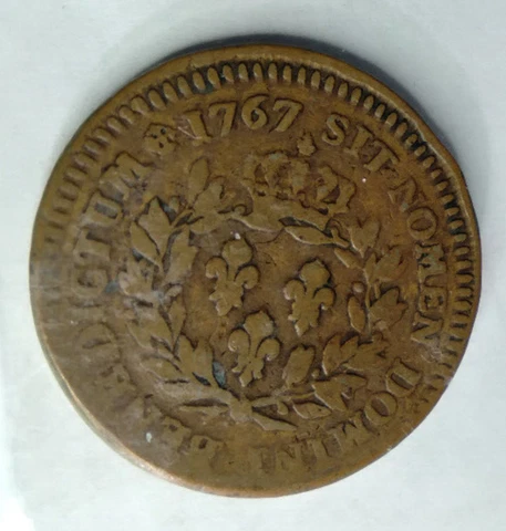 1767 French Colonies Double Struck No Counter Stamp Cover