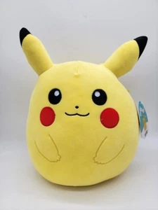 Pokemon Squishmallow Pikachu Plush NEW 10” Inch Authentic Kellytoy New With Tag - Picture 1 of 8