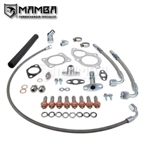 MAMBA Turbo Install Kit 4G63T DSM 1G EVO 1~3 Mitsubishi TD05H 14B 16G 18G 20G - Picture 1 of 7
