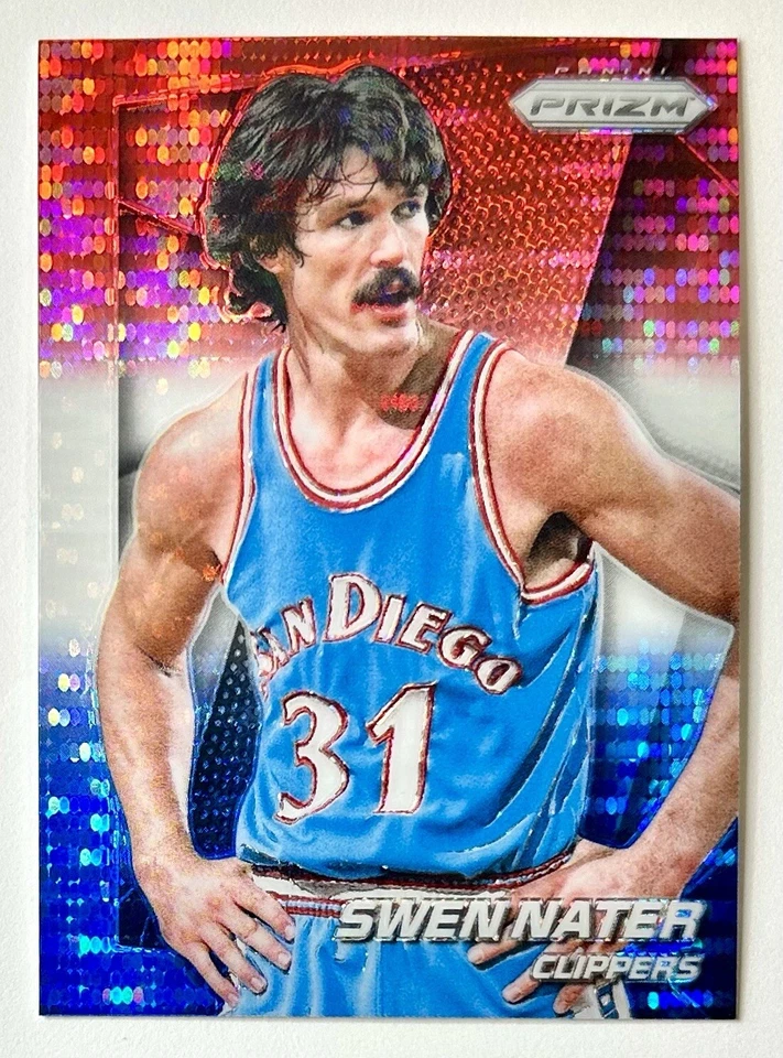 2014-15 Prizm Swen Nater RWB Pulsar Prizm Refractor SP #152 Red White & Blue NBA - Image 1 of 4