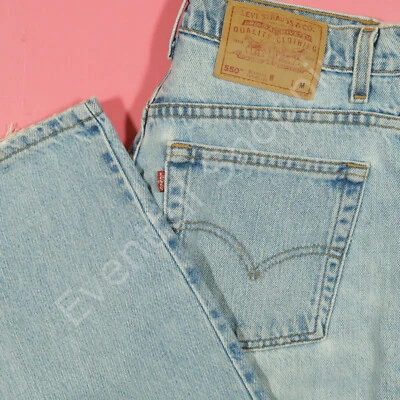 VIntage Levis 550 Relaxed Fit Tapered Leg Jeans Womens 30 Blue 90s Made In USA - Image 1 of 4