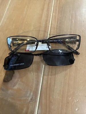 Marco de gafas Takumi EasyClip negro 55-17-135 (B-41) T9922 Foto 1 de 4