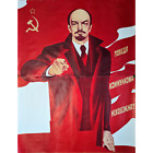 Dictator Lenin / Original  Diptych / Soviet Poster / V. SACHKOV / 58~44in / 1977
