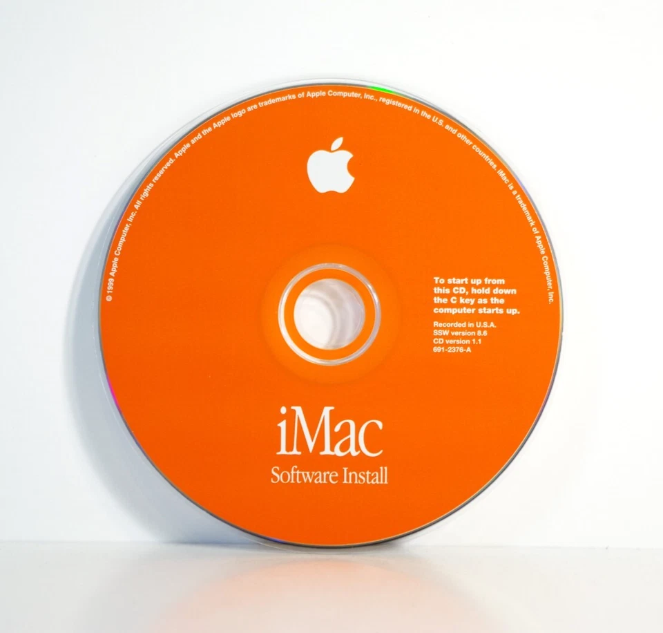 1999 Mac Macintosh iMac Software Install OS 8 8.6 (691-2376-A) - Tested - Image 1 of 3