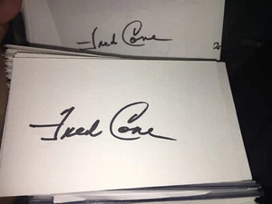 Fred Cone 1951 GB Packers Signed 3x5 index Card - Picture 1 of 1