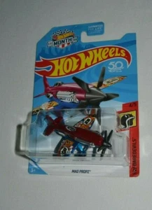 HOT WHEELS 2018 MONTH CARD HW DAREDEVILS 4/5 - MAD PROPZ RED 50TH ANNIVERSARY - Picture 1 of 3