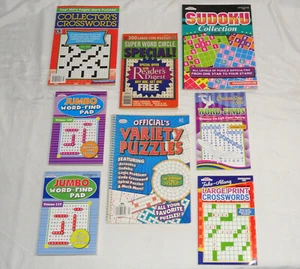 Lot Of 8 New-Old-Stock Unused Kappa Sudoku, Word-Find, & Crossword Puzzle Books - Imagen 1 de 19