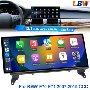 12.3'' Ultra-thin Screen Android Car GPS Navi Wifi For BMW E70 E71 2007-10 CCC - Picture 1 of 19