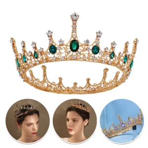 Corone Diamanti Cristallo Sposa Sposa Regina Principessa Prom Corona Medievale - Foto 1 di 22
