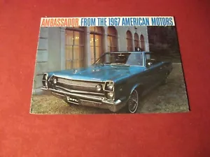 AMC 1967 Ambassador, Marlin, folleto de ventas original - Imagen 1 de 3