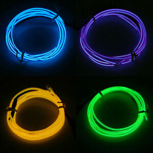 LED USB Party Glow Rope Light EL Tube String Neon Strip Wire Decor Controller