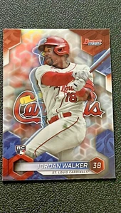 2023 Bowman's Best #65 Jordan Walker RC Wave Rifrattore Cardinali - Foto 1 di 2