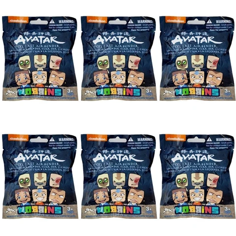 Avatar The Last Airbender Mobbins - Lot of 6 Sealed Blind Bags - Nickelodeon Cover
