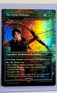 MTG Magic the Gathering Secret Lair Tomb Raider Borderless Foil The Grim Whisper - Picture 1 of 2