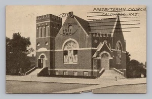 Postkarte Presbyterianische Kirche Caldwell Kansas um 1911 - Bild 1 von 2