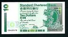 Hong Kong Standard Chartered Bank (P284b) 10 Dollars 1995 UNC