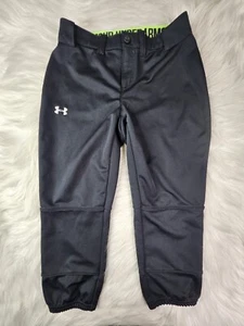 Under Armour Softball Pants Womens Size XS Black Fitted - Picture 1 of 8