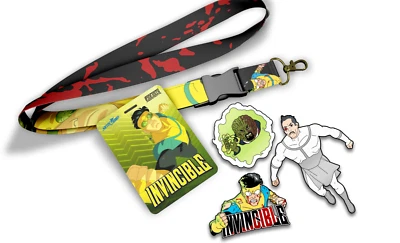 INVINCIBLE Pinfinity SDCC Pin Lanyard Set Villanos Serie Numerada Limitada 500 Foto 1 de 4
