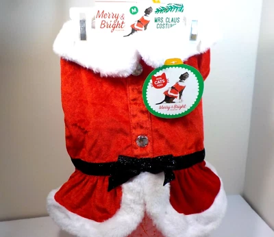 Dog Costume Mrs. Claus  SZ Med Brand New (54) - Image 1 of 4