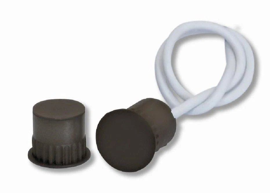 CONTATTO MAGNETICO SENSORE AD INCASSO PORTE FINESTRE CIA HILTRON C56M MARRONE