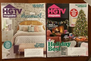HGTV NETWORK MAGAZINES - 2 ISSUES - NOV / DEC 2024 & JAN / FEB 2025 HOUSE COLORS - Bild 1 von 1