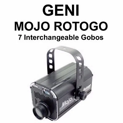 GENI MOJO ROTOGO DMX 7 Rotating Changeable Metal or Glass Gobos  - Image 1 of 3