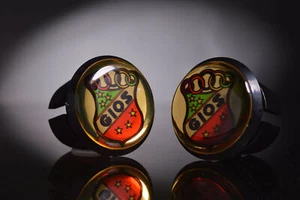 Gios Gold Handlebar End Plugs, Bar End Caps, endcaps vintage 3D - Picture 1 of 1