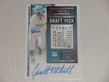 2020 Panini Contenders Draft Pick Ticket #DPT-GM Garrett Mitchell Auto