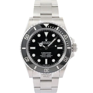 Rolex Mens Submariner 114060 No-Date 40mm Steel Black Dial Ceramic Bezel-B&P - Picture 1 of 12