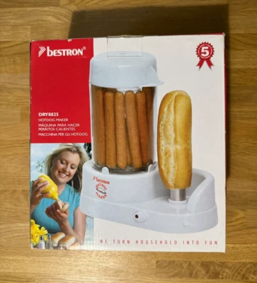 Bestron Hot Dog Maker Model DRY8825 - BRAND NEW IN BOX - White — 第 1/4 张图片