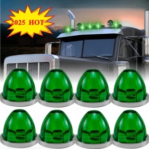 LED Watermelon Light 4" Big Side Marker Clearance Light Green RV Truck Lamp - Picture 1 of 17