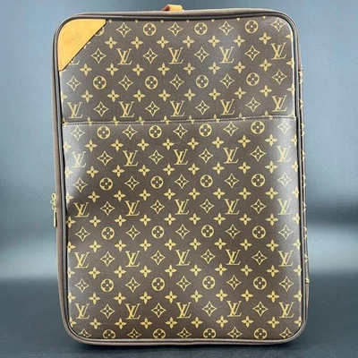 Louis Vuitton Pegase 55 Monograma Lona Equipaje Bolsa de Viaje Maleta Marrón LV Foto 1 de 4