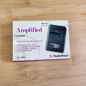 Vintage Radio Shack Stereo Amplified Listener 33-1096 With Original Box WORKS - Picture 1 of 10